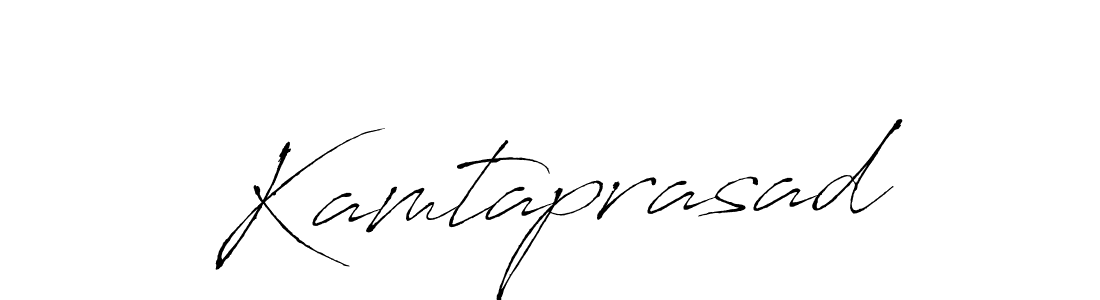 How to make Kamtaprasad name signature. Use Antro_Vectra style for creating short signs online. This is the latest handwritten sign. Kamtaprasad signature style 6 images and pictures png
