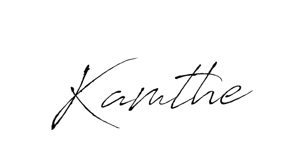 Also we have Kamthe name is the best signature style. Create professional handwritten signature collection using Antro_Vectra autograph style. Kamthe signature style 6 images and pictures png