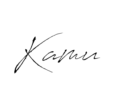 You should practise on your own different ways (Antro_Vectra) to write your name (Kamu) in signature. don't let someone else do it for you. Kamu signature style 6 images and pictures png