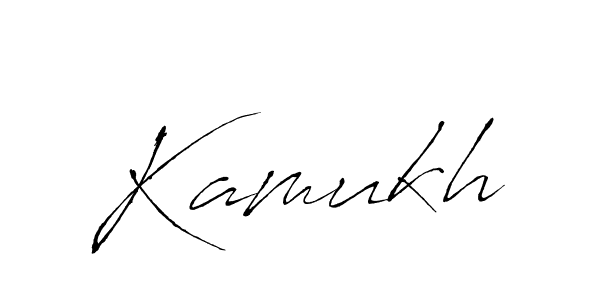 Make a beautiful signature design for name Kamukh. With this signature (Antro_Vectra) style, you can create a handwritten signature for free. Kamukh signature style 6 images and pictures png