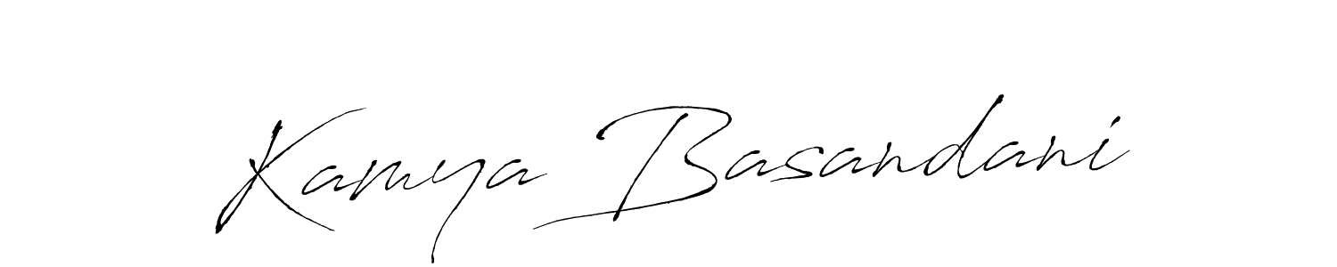 if you are searching for the best signature style for your name Kamya Basandani. so please give up your signature search. here we have designed multiple signature styles  using Antro_Vectra. Kamya Basandani signature style 6 images and pictures png