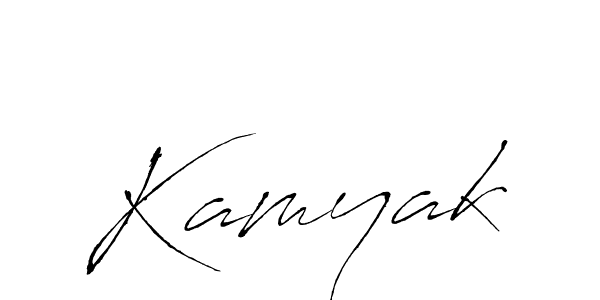 Create a beautiful signature design for name Kamyak. With this signature (Antro_Vectra) fonts, you can make a handwritten signature for free. Kamyak signature style 6 images and pictures png