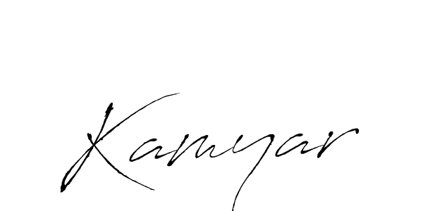 Antro_Vectra is a professional signature style that is perfect for those who want to add a touch of class to their signature. It is also a great choice for those who want to make their signature more unique. Get Kamyar name to fancy signature for free. Kamyar signature style 6 images and pictures png