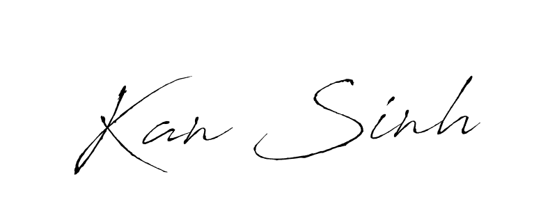 Create a beautiful signature design for name Kan Sinh. With this signature (Antro_Vectra) fonts, you can make a handwritten signature for free. Kan Sinh signature style 6 images and pictures png
