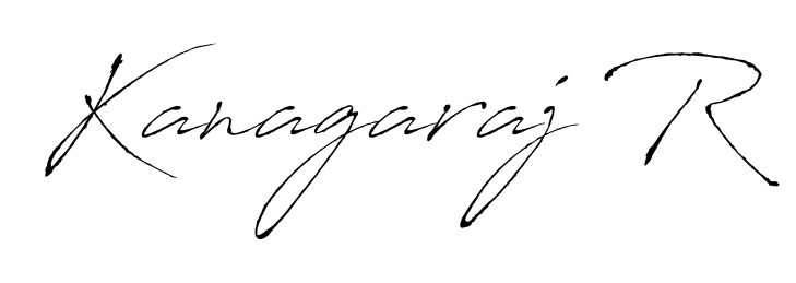 Enhance your business communications with Kanagaraj R signature in Antro_Vectra lettering. Clean, modern, and universally compatible. Kanagaraj R signature style 6 images and pictures png