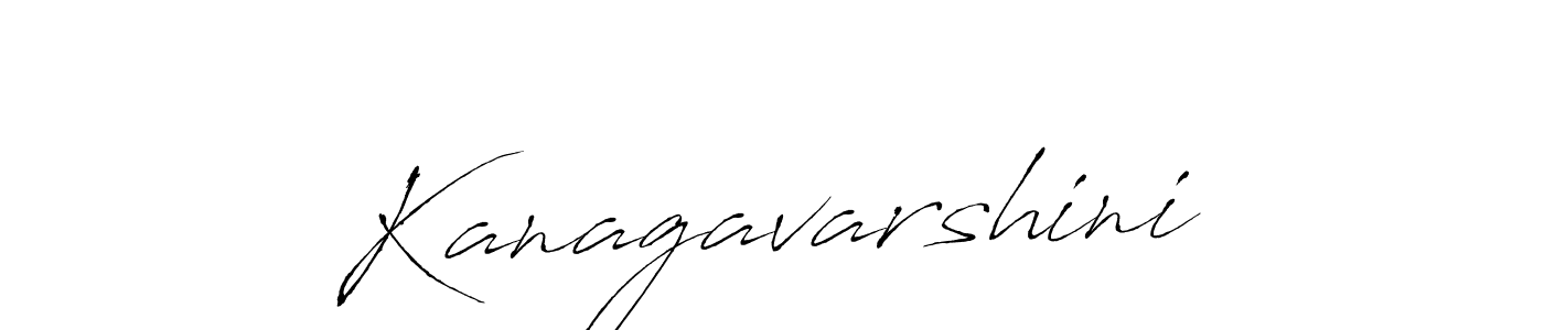 How to make Kanagavarshini name signature. Use Antro_Vectra style for creating short signs online. This is the latest handwritten sign. Kanagavarshini signature style 6 images and pictures png