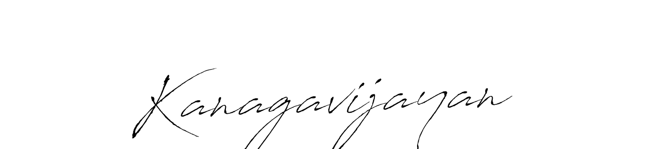 How to make Kanagavijayan name signature. Use Antro_Vectra style for creating short signs online. This is the latest handwritten sign. Kanagavijayan signature style 6 images and pictures png