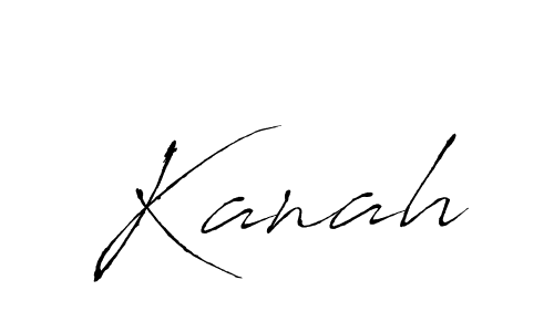 Design your own signature with our free online signature maker. With this signature software, you can create a handwritten (Antro_Vectra) signature for name Kanah. Kanah signature style 6 images and pictures png