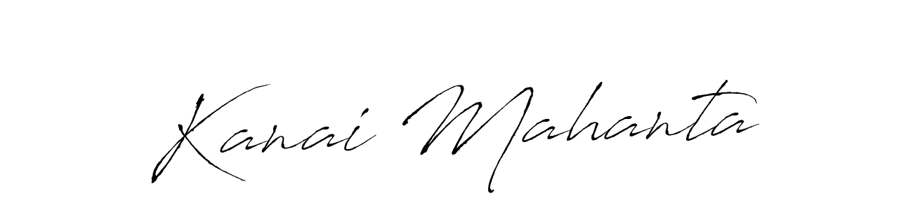 Design your own signature with our free online signature maker. With this signature software, you can create a handwritten (Antro_Vectra) signature for name Kanai Mahanta. Kanai Mahanta signature style 6 images and pictures png