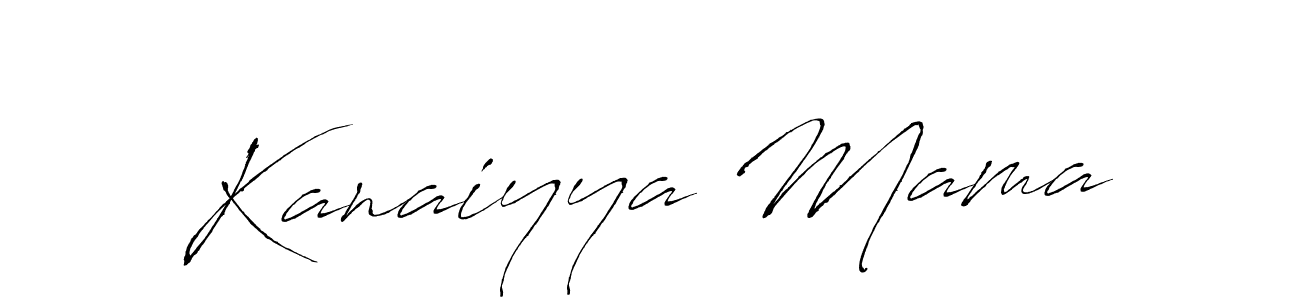 Make a beautiful signature design for name Kanaiyya Mama. With this signature (Antro_Vectra) style, you can create a handwritten signature for free. Kanaiyya Mama signature style 6 images and pictures png