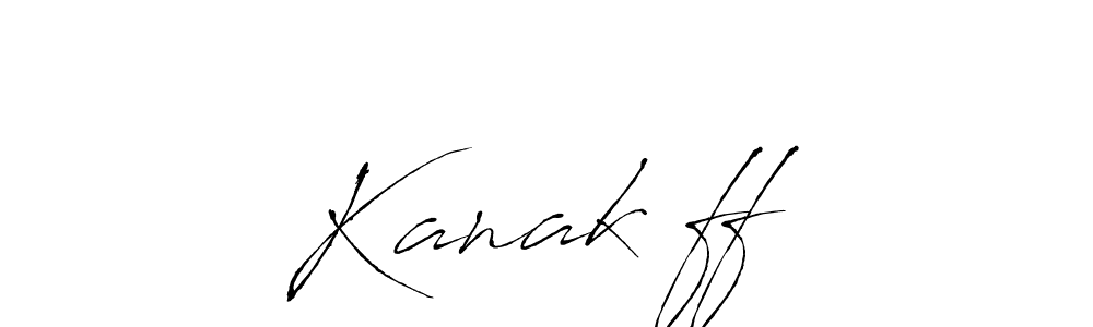 Kanak❤ff stylish signature style. Best Handwritten Sign (Antro_Vectra) for my name. Handwritten Signature Collection Ideas for my name Kanak❤ff. Kanak❤ff signature style 6 images and pictures png