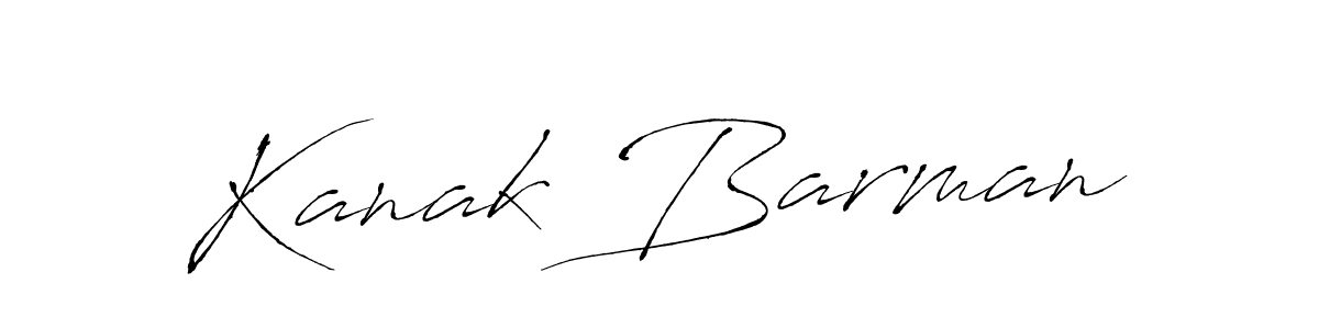 How to make Kanak Barman name signature. Use Antro_Vectra style for creating short signs online. This is the latest handwritten sign. Kanak Barman signature style 6 images and pictures png