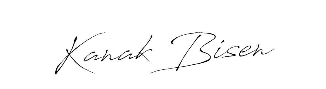 How to make Kanak Bisen name signature. Use Antro_Vectra style for creating short signs online. This is the latest handwritten sign. Kanak Bisen signature style 6 images and pictures png
