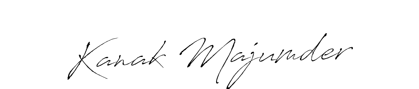 Create a beautiful signature design for name Kanak Majumder. With this signature (Antro_Vectra) fonts, you can make a handwritten signature for free. Kanak Majumder signature style 6 images and pictures png