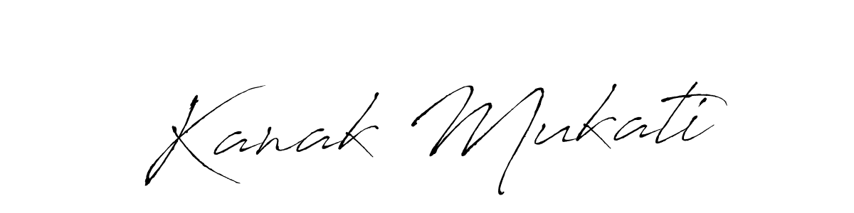 Kanak Mukati stylish signature style. Best Handwritten Sign (Antro_Vectra) for my name. Handwritten Signature Collection Ideas for my name Kanak Mukati. Kanak Mukati signature style 6 images and pictures png