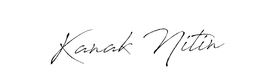 Use a signature maker to create a handwritten signature online. With this signature software, you can design (Antro_Vectra) your own signature for name Kanak Nitin. Kanak Nitin signature style 6 images and pictures png
