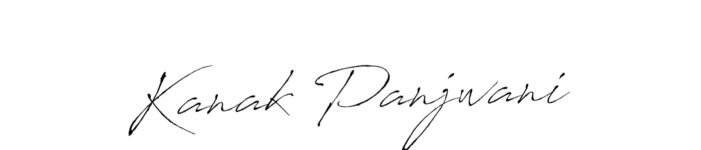 Also You can easily find your signature by using the search form. We will create Kanak Panjwani name handwritten signature images for you free of cost using Antro_Vectra sign style. Kanak Panjwani signature style 6 images and pictures png