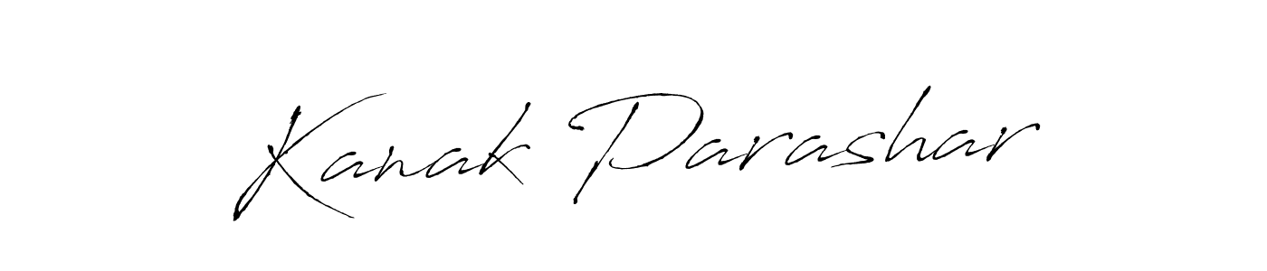 Design your own signature with our free online signature maker. With this signature software, you can create a handwritten (Antro_Vectra) signature for name Kanak Parashar. Kanak Parashar signature style 6 images and pictures png