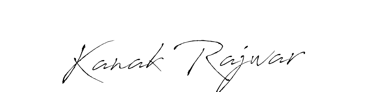 Make a beautiful signature design for name Kanak Rajwar. With this signature (Antro_Vectra) style, you can create a handwritten signature for free. Kanak Rajwar signature style 6 images and pictures png