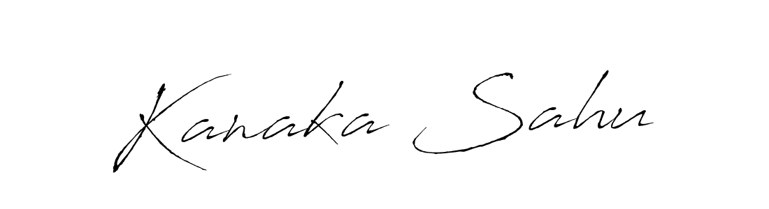 Make a beautiful signature design for name Kanaka Sahu. With this signature (Antro_Vectra) style, you can create a handwritten signature for free. Kanaka Sahu signature style 6 images and pictures png