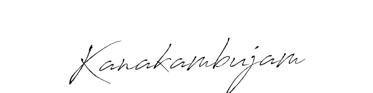 Make a beautiful signature design for name Kanakambujam. With this signature (Antro_Vectra) style, you can create a handwritten signature for free. Kanakambujam signature style 6 images and pictures png