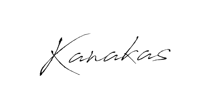 Design your own signature with our free online signature maker. With this signature software, you can create a handwritten (Antro_Vectra) signature for name Kanakas. Kanakas signature style 6 images and pictures png