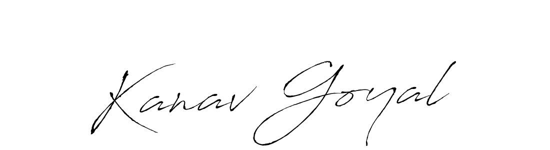 Design your own signature with our free online signature maker. With this signature software, you can create a handwritten (Antro_Vectra) signature for name Kanav Goyal. Kanav Goyal signature style 6 images and pictures png