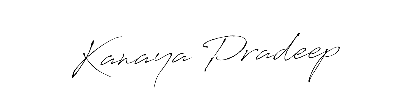 Also You can easily find your signature by using the search form. We will create Kanaya Pradeep name handwritten signature images for you free of cost using Antro_Vectra sign style. Kanaya Pradeep signature style 6 images and pictures png