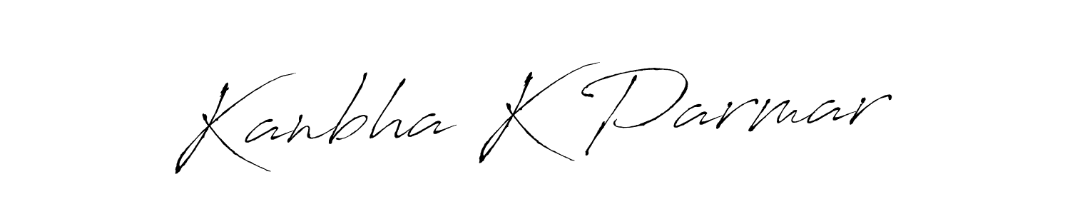 You can use this online signature creator to create a handwritten signature for the name Kanbha K Parmar. This is the best online autograph maker. Kanbha K Parmar signature style 6 images and pictures png