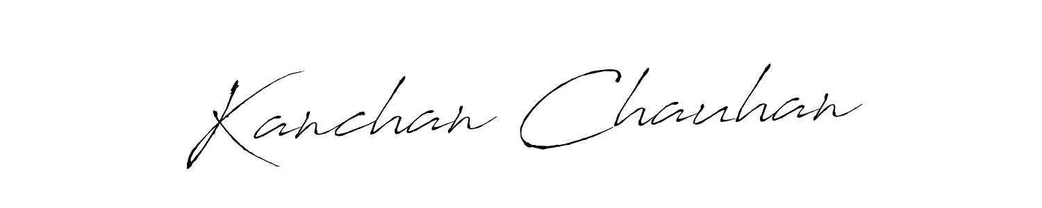 Use a signature maker to create a handwritten signature online. With this signature software, you can design (Antro_Vectra) your own signature for name Kanchan Chauhan. Kanchan Chauhan signature style 6 images and pictures png