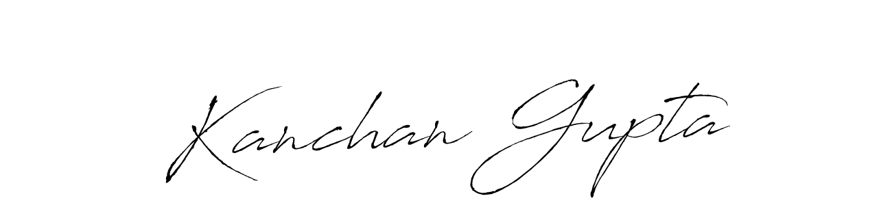 Design your own signature with our free online signature maker. With this signature software, you can create a handwritten (Antro_Vectra) signature for name Kanchan Gupta. Kanchan Gupta signature style 6 images and pictures png