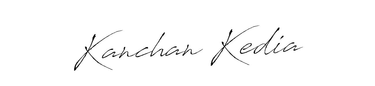 Create a beautiful signature design for name Kanchan Kedia. With this signature (Antro_Vectra) fonts, you can make a handwritten signature for free. Kanchan Kedia signature style 6 images and pictures png
