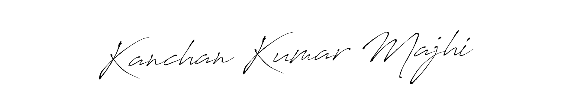 You should practise on your own different ways (Antro_Vectra) to write your name (Kanchan Kumar Majhi) in signature. don't let someone else do it for you. Kanchan Kumar Majhi signature style 6 images and pictures png