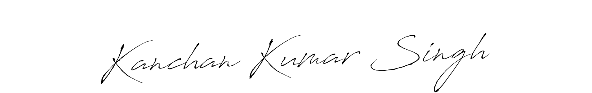 Create a beautiful signature design for name Kanchan Kumar Singh. With this signature (Antro_Vectra) fonts, you can make a handwritten signature for free. Kanchan Kumar Singh signature style 6 images and pictures png