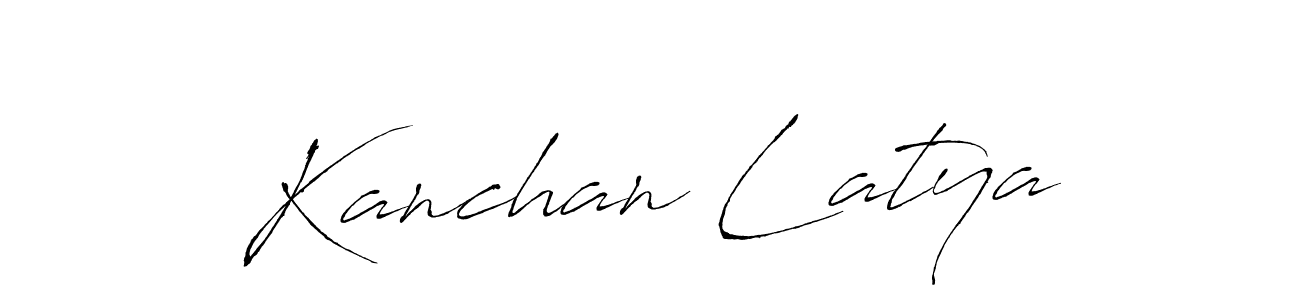Create a beautiful signature design for name Kanchan Latya. With this signature (Antro_Vectra) fonts, you can make a handwritten signature for free. Kanchan Latya signature style 6 images and pictures png