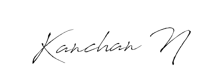 Once you've used our free online signature maker to create your best signature Antro_Vectra style, it's time to enjoy all of the benefits that Kanchan N name signing documents. Kanchan N signature style 6 images and pictures png