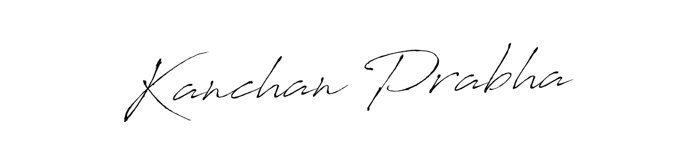 It looks lik you need a new signature style for name Kanchan Prabha. Design unique handwritten (Antro_Vectra) signature with our free signature maker in just a few clicks. Kanchan Prabha signature style 6 images and pictures png