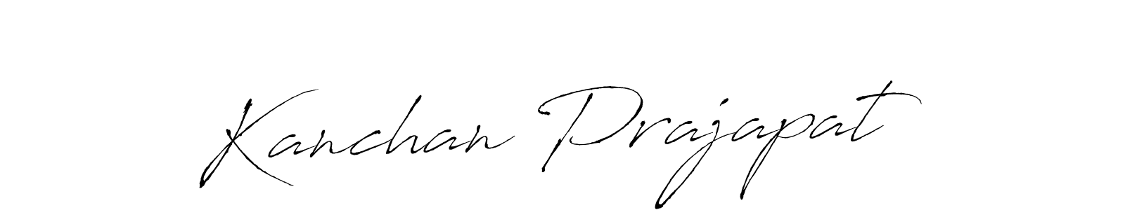 How to make Kanchan Prajapat signature? Antro_Vectra is a professional autograph style. Create handwritten signature for Kanchan Prajapat name. Kanchan Prajapat signature style 6 images and pictures png
