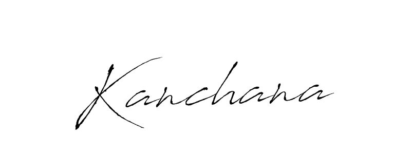 Kanchana stylish signature style. Best Handwritten Sign (Antro_Vectra) for my name. Handwritten Signature Collection Ideas for my name Kanchana. Kanchana signature style 6 images and pictures png