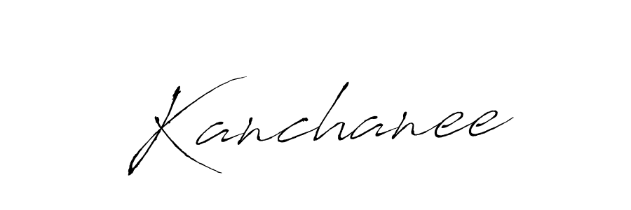 Make a beautiful signature design for name Kanchanee. With this signature (Antro_Vectra) style, you can create a handwritten signature for free. Kanchanee signature style 6 images and pictures png