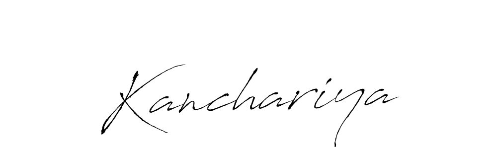 It looks lik you need a new signature style for name Kanchariya. Design unique handwritten (Antro_Vectra) signature with our free signature maker in just a few clicks. Kanchariya signature style 6 images and pictures png
