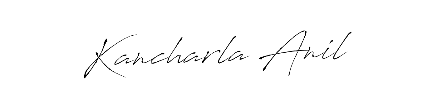 Similarly Antro_Vectra is the best handwritten signature design. Signature creator online .You can use it as an online autograph creator for name Kancharla Anil. Kancharla Anil signature style 6 images and pictures png