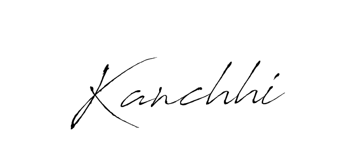 Antro_Vectra is a professional signature style that is perfect for those who want to add a touch of class to their signature. It is also a great choice for those who want to make their signature more unique. Get Kanchhi name to fancy signature for free. Kanchhi signature style 6 images and pictures png