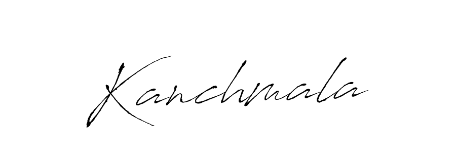 How to make Kanchmala name signature. Use Antro_Vectra style for creating short signs online. This is the latest handwritten sign. Kanchmala signature style 6 images and pictures png