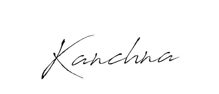 How to make Kanchna name signature. Use Antro_Vectra style for creating short signs online. This is the latest handwritten sign. Kanchna signature style 6 images and pictures png