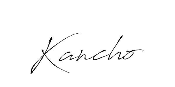 How to Draw Kancho signature style? Antro_Vectra is a latest design signature styles for name Kancho. Kancho signature style 6 images and pictures png