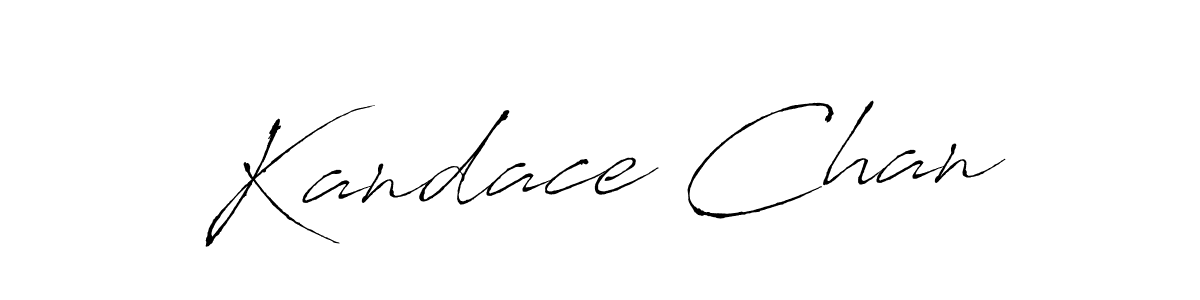 Kandace Chan stylish signature style. Best Handwritten Sign (Antro_Vectra) for my name. Handwritten Signature Collection Ideas for my name Kandace Chan. Kandace Chan signature style 6 images and pictures png