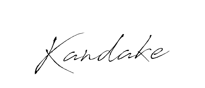 Make a beautiful signature design for name Kandake. With this signature (Antro_Vectra) style, you can create a handwritten signature for free. Kandake signature style 6 images and pictures png