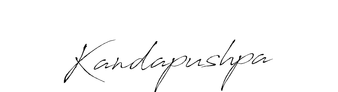 How to make Kandapushpa name signature. Use Antro_Vectra style for creating short signs online. This is the latest handwritten sign. Kandapushpa signature style 6 images and pictures png