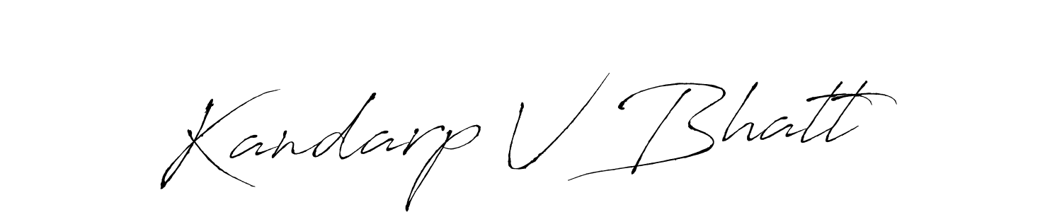 It looks lik you need a new signature style for name Kandarp V Bhatt. Design unique handwritten (Antro_Vectra) signature with our free signature maker in just a few clicks. Kandarp V Bhatt signature style 6 images and pictures png